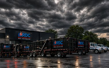 RDC Restoration technicians performing storm damage restoration in New Jersey
